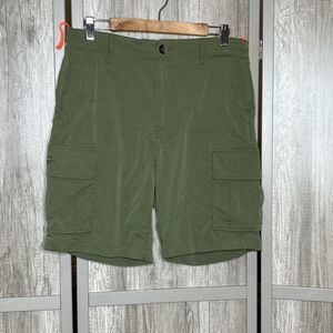 Loreak Mendian Cargo Shorts Size 31 Street Wear Green Color